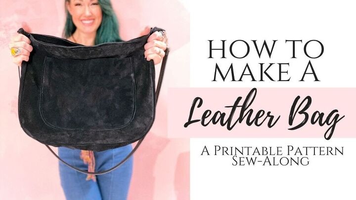 the easiest diy leather handbag youll ever make