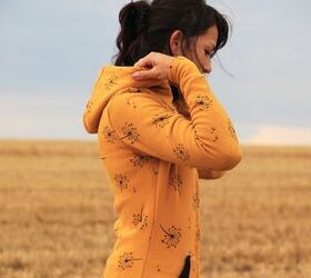 how to sew women s zipper sweatshirt autumn meadow, The pattern for women s sweatshirt AUTUMN MEADOW