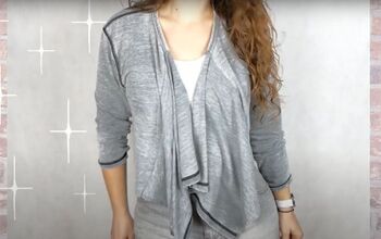 Quick and Easy Downsize: Waterfall Cardigan