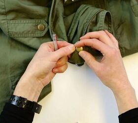 how to replace a snap button on a jacket quick simple tutorial, Checking if the new snap button is secure