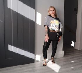 6 funky and stylish ways to style a graphic t shirt, Basic graphic t shirt style