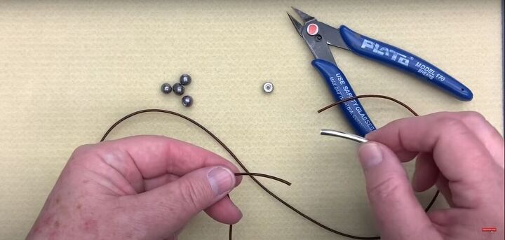 bohemian jewelry tutorial featuring leather necklace knots, Remove the tube