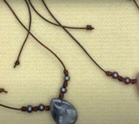 bohemian jewelry tutorial featuring leather necklace knots, Completed necklaces