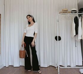 how to style wide leg pants ten different ways, Easy wide leg pants style