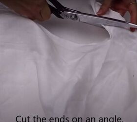 scrap buster five simple diy hair accessories, Cut the ends at an angle