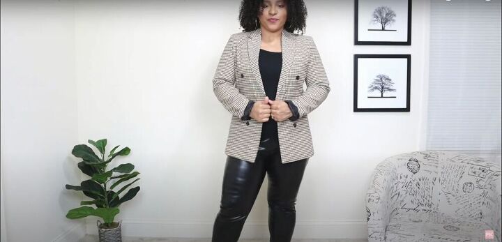 five fantastic ideas for how to style leather leggings, Layer with a blazer