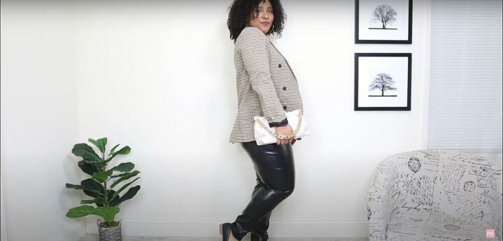 five fantastic ideas for how to style leather leggings, Business casual with leather leggings