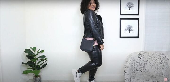 five fantastic ideas for how to style leather leggings, Casual leather leggings style