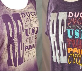 Upcycled Bleached and Painted T-shirts – My 1st Cricut Projects