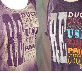 upcycled bleached and painted t shirts my 1st cricut projects