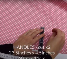 adorable diy tote bag tutorial, Cut out the handles