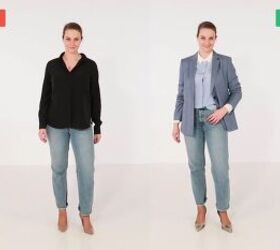 nine tips and outfit ideas for how to style jeans, Easy jeans style