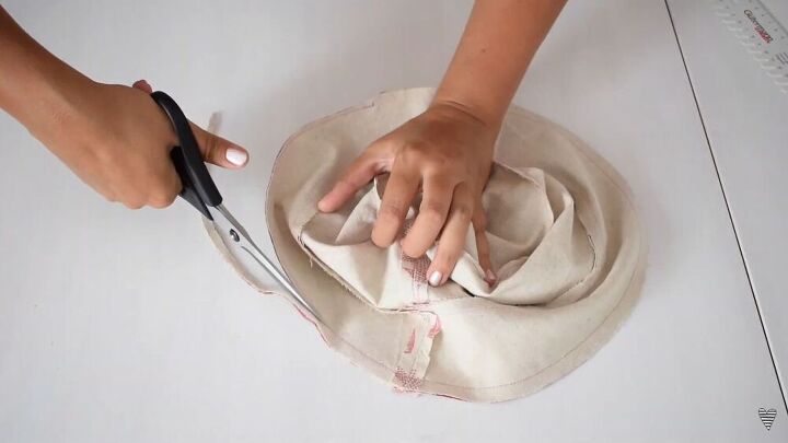 sew your own bucket hat in a few easy steps, Cut off the seam allowance
