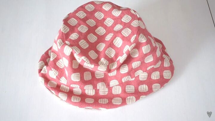 sew your own bucket hat in a few easy steps, Turn the hat inside out