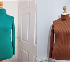 learn how to sew a turtleneck top, Sew a bodycon top
