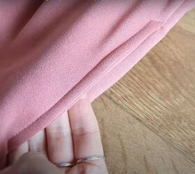 how to make sew an easy sweatpants pattern with pockets, Topstitch the pockets
