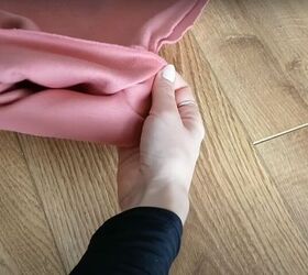 how to make sew an easy sweatpants pattern with pockets, Flip the cuff up