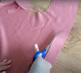 how to make sew an easy sweatpants pattern with pockets, Cut strips of fabric for the drawstring