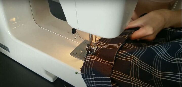 thrift flip mens pajama bottoms to diy skort, How to sew a DIY skort