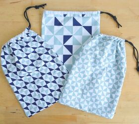 How to Make a Drawstring Bag From a Tea Towel