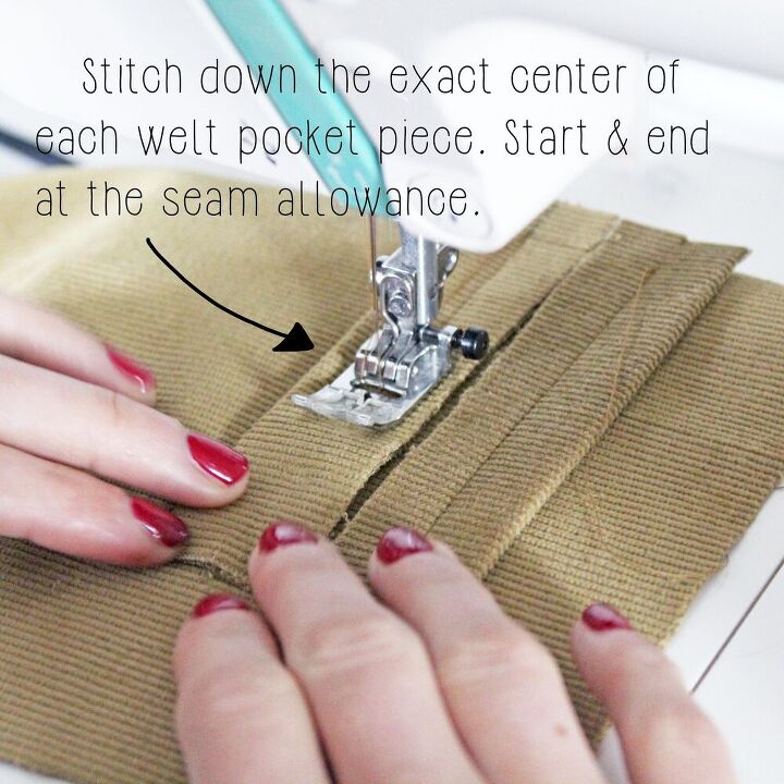 how to sew a double welt pocket the stone trouser sewing tutorial t