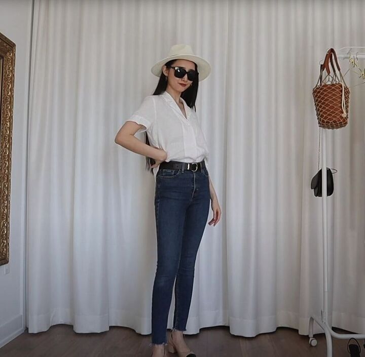 ten different ways to style a white shirt
