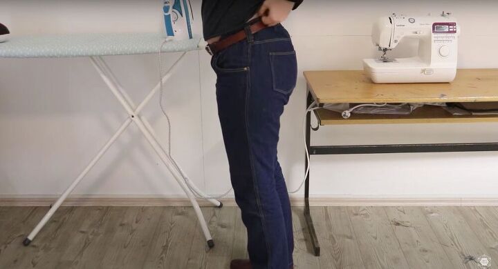 sew the perfect pair diy jeans, Finished DIY jeans
