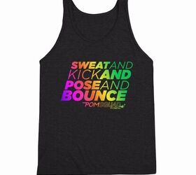 workout wear, I recently won a contest sponsored by Pom Squad Fit and got to pick my prize I can t wait to receive this t shirt Now I need some leggings with purple stripes