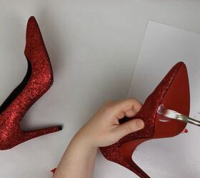 diy glitter shoes, Easy glitter shoes