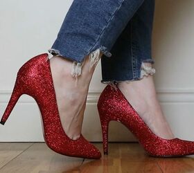 diy glitter shoes, Glitter shoes tutorial