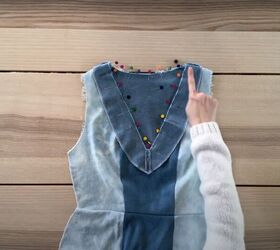 diy jean dress