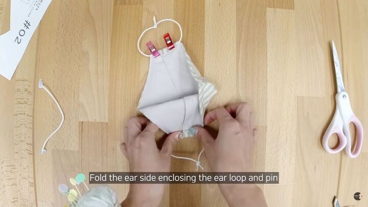 learn how to make a face mask in just 5 simple steps, Fold the edges
