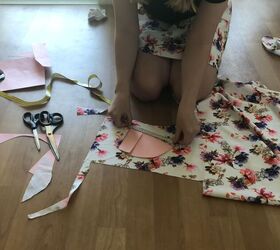 sew a beautiful summer dress from scratch no pattern required, Measure the bra cup