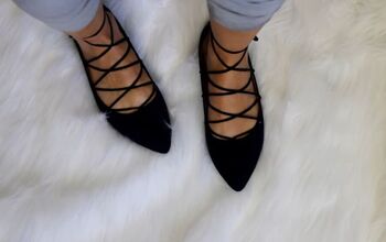 Make These Gorgeous Lace-Up Shoes & Top With a Few Materials
