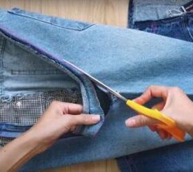 mens jeans to denim jumpsuit thrift flip transformation, DIY denim jumpsuit