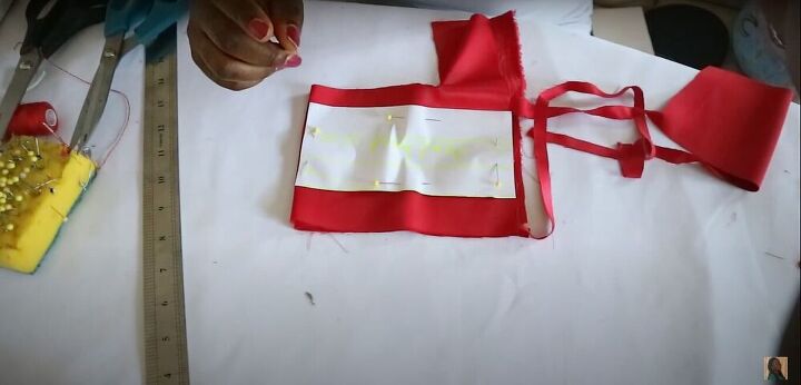 Pin the pattern to the fabric
