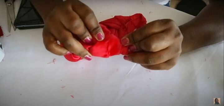 The stitching is covered
