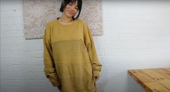 fun and easy way to refashion a sweater, Before
