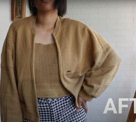 fun and easy way to refashion a sweater, DIY sweater refashion
