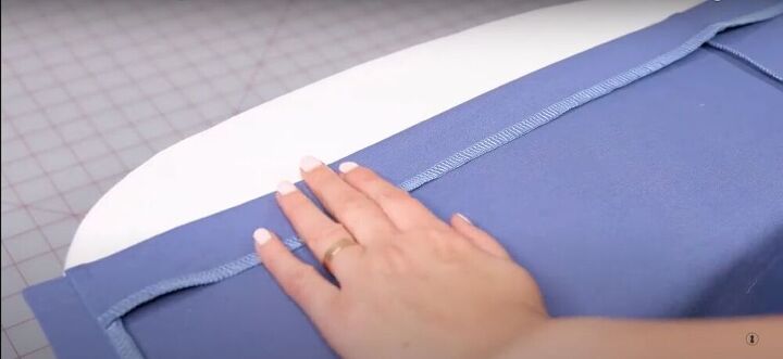 classy cardigan dress sewing tutorial, Press the hem