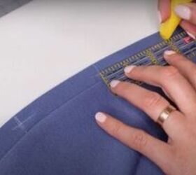 classy cardigan dress sewing tutorial, Mark the buttonholes