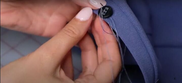classy cardigan dress sewing tutorial, Add buttons