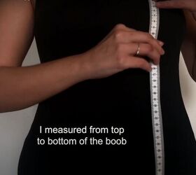 how to make a cute diy milkmaid top out of an old t shirt, Measure your bust top to bottom