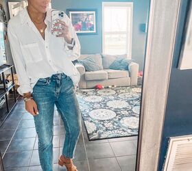 how to style a classic white button down