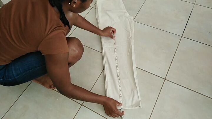 make this trendy paper bag skirt from old pants, DIY paper bag skirt