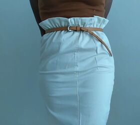 make this trendy paper bag skirt from old pants