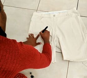 the easiest tutorial on how to cut jeans into shorts, How to cut jeans into shorts step by step