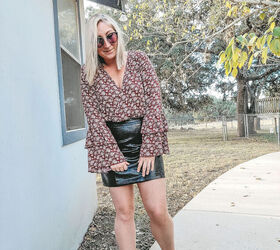 3 ways to style a faux leather skirt