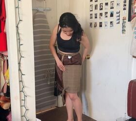 how to resize and shorten a skirt, How to thrift flip a skirt