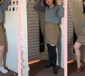 how to resize and shorten a skirt, Simple skirt thrift flip